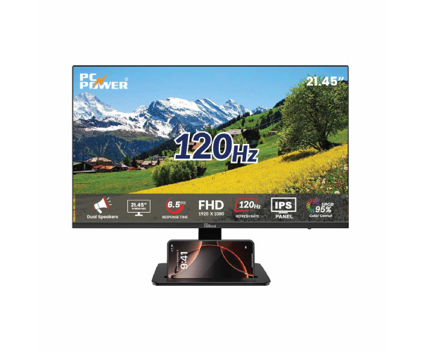 PC Power PCGMX22F120B 21.45 Inch 120Hz IPS Gaming Monitor