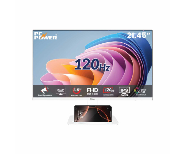 PC Power PCGMX22F120W 21.45 Inch 120Hz IPS Gaming Monitor