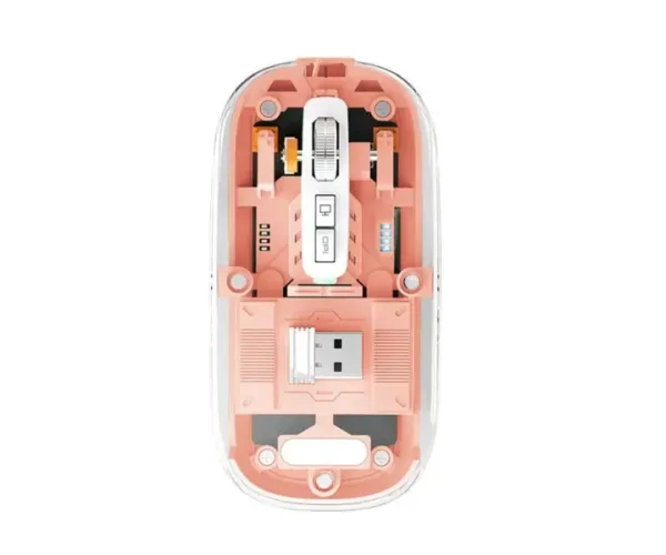 PC Power PGM-P4 Gray Transparent Bluetooth Mouse