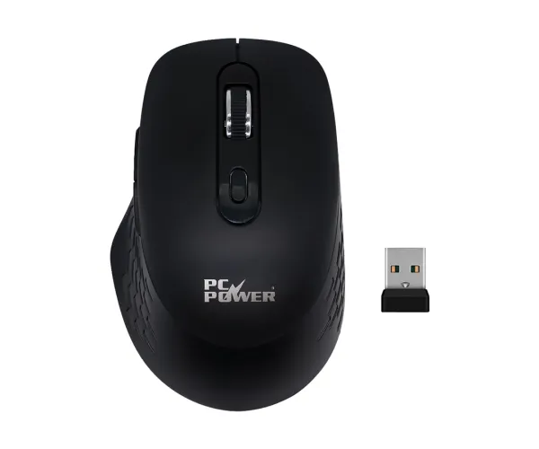 Pc Power PCM 01W Wireless Black Mouse