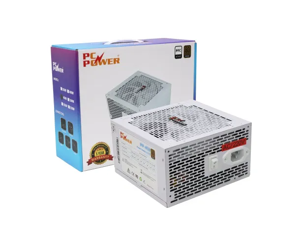 PC Power PP-500W White 500W Gaming Power Supply
