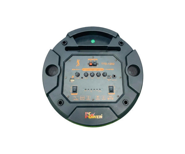 PC POWER TTD-1202 PORTABLE SPEAKER (USB/SD, BT, WIRELESS MIC, REMOTE, FM, RGB LIGHT)