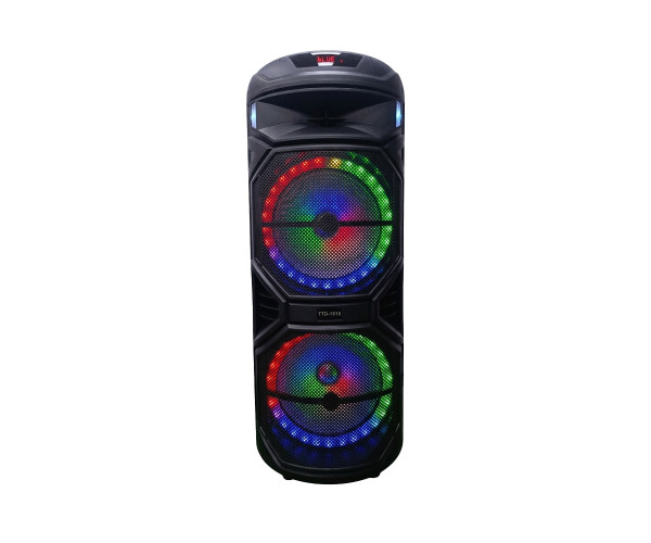 PC POWER TTD-1515 PORTABLE SPEAKER (50W, USB/SD, BT, 2 WIRELESS MIC, REMOTE, FM, RGB LIGHT)