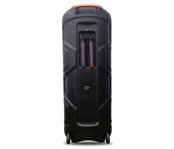 PC POWER TTD-1515 PORTABLE SPEAKER (50W, USB/SD, BT, 2 WIRELESS MIC, REMOTE, FM, RGB LIGHT)