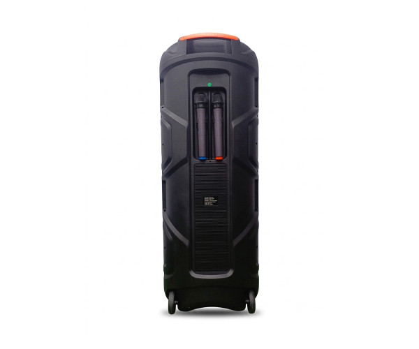 PC POWER TTD-1515 PORTABLE SPEAKER (50W, USB/SD, BT, 2 WIRELESS MIC, REMOTE, FM, RGB LIGHT)