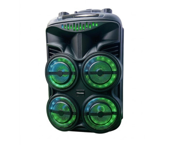PC POWER TTD-8804 PORTABLE TROLLY SPEAKER (USB/SD, BT, 2 WIRELESS MIC, REMOTE, FM, RGB LIGHT)