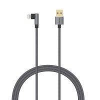 Verbatim L-Shaped Type C to USB-A Cable Verbatim 66191 Lightning Cable L-Shaped 120cm Grey