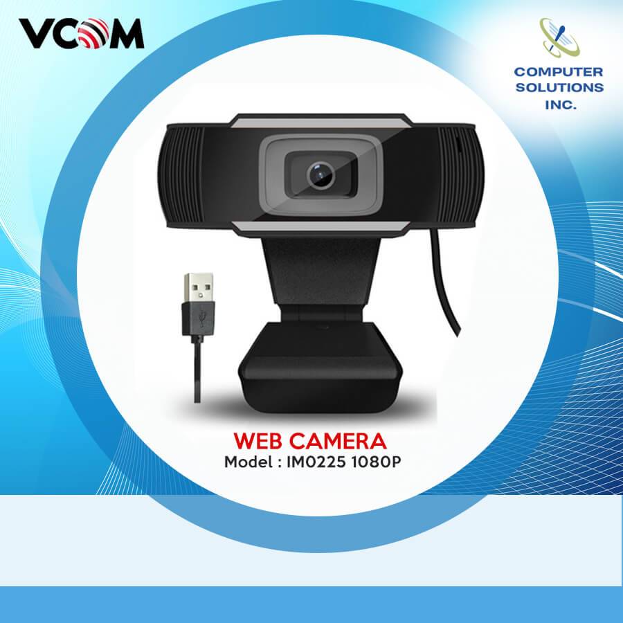 Vcom Webcam 1080P Model: IM0225 (External MIC) Price In Bangladesh –  Computer Solutions Inc.