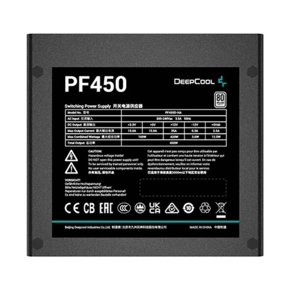 Deepcool PF450 450 Watt 80 Plus Standard Power Supply Deepcool PF450 04
