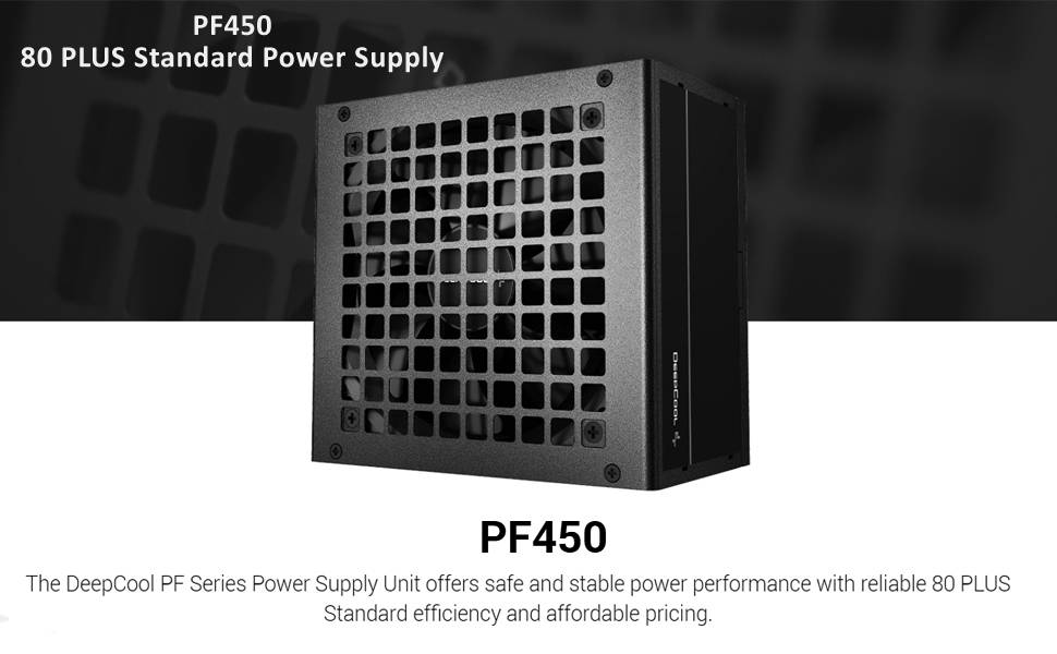 Deepcool PF450 450 Watt 80 Plus Standard Power Supply Deepcool PF450 desc 01