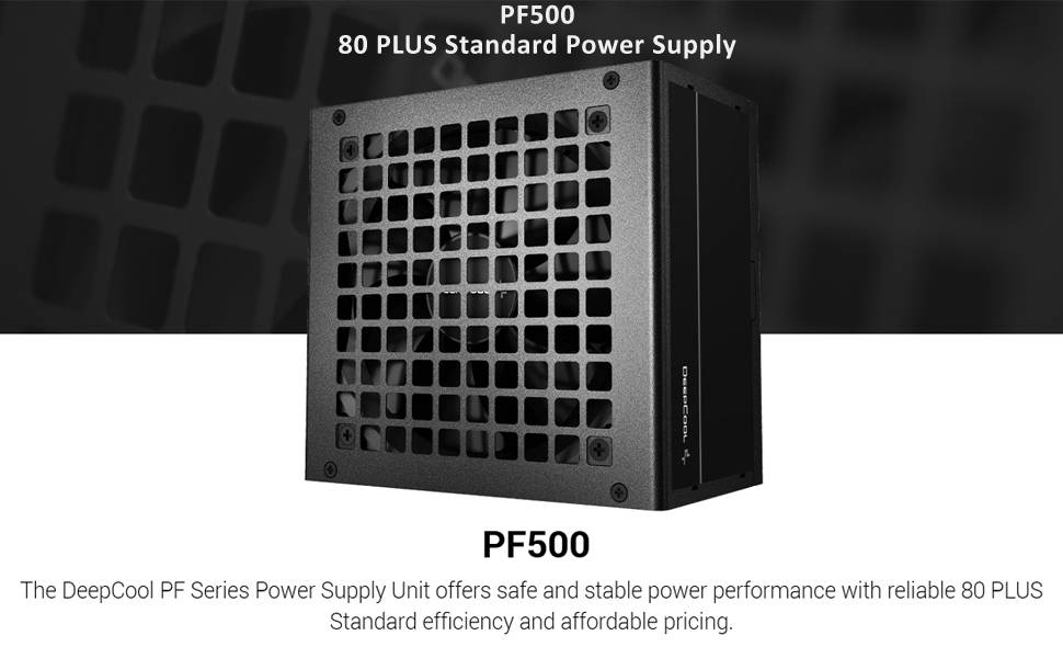 Deepcool PF500 500 Watt 80 Plus Standard Power Supply Deepcool PF500 Desc 01