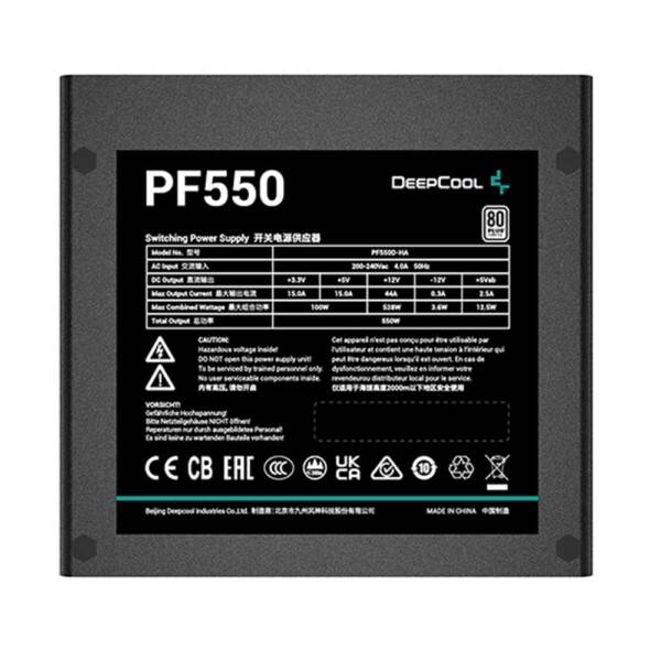 DEEPCOOL PF550 550 Watt 80 Plus Standard Power Supply Deepcool PF550 04